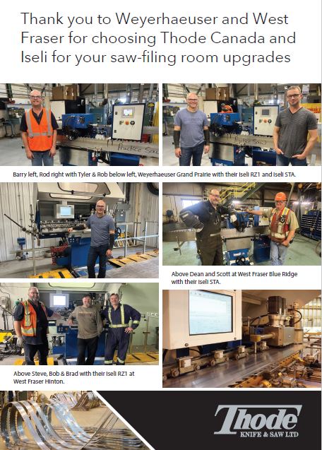 Iseli Machinery commissioning in Canada Dec 2022
